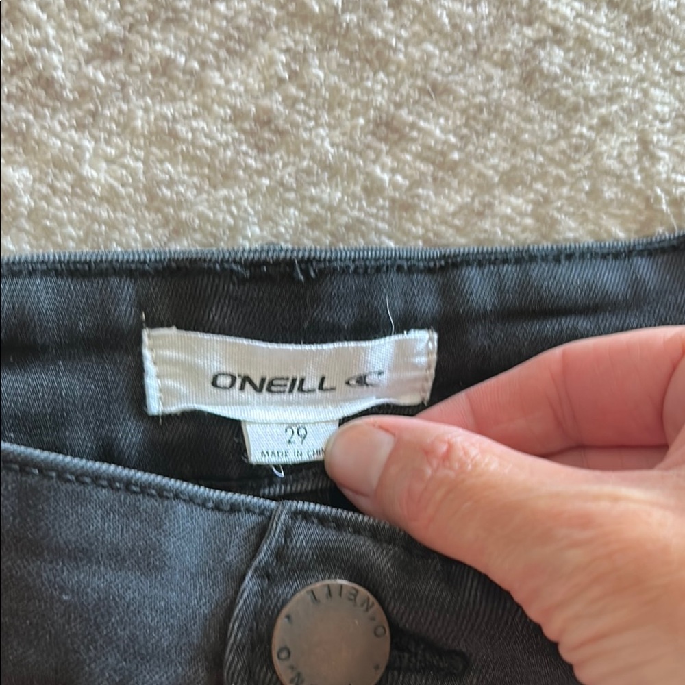 O’Neil Women's Black Denim short Shorts - Picture 2 of 3